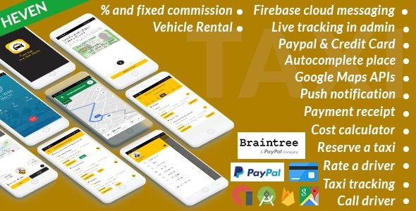 Taxi Cab v4.8 - On Demand Taxi | Complete solution