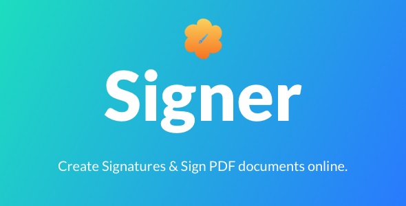 Signer v1.2 - Create Digital signatures and Sign PDF documents online