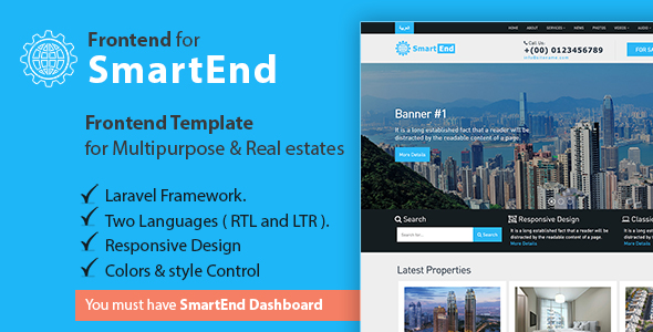 Frontend template for multipurpose & real estate