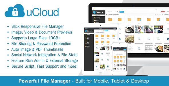 CodeCanyon - uCloud v1.5.1 - File Hosting Script - Securely Manage, Preview &