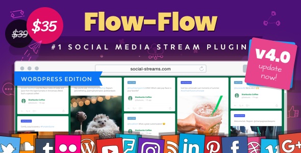 Flow-Flow v4.1.1 - WordPress Social Stream Plugin