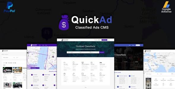 Classified Ads CMS PHP Script - Quickad Classified v8.5 (Latest)