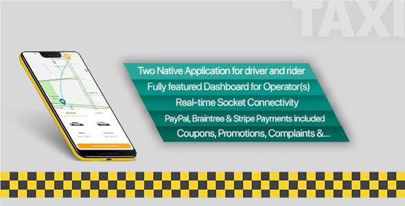 Taxi application Android solution + Dashboard v2.1