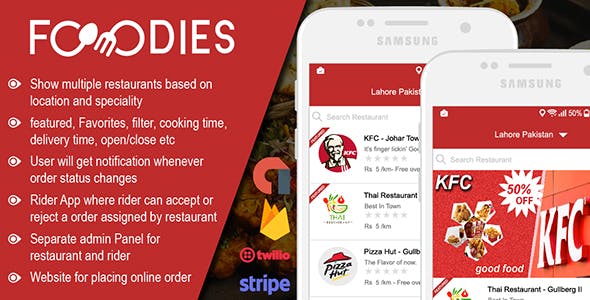 Restaurant Food Delivery & Ordering System With Delivery Boy - Android v1.1.2