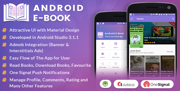 Android E-Book App with Material Design