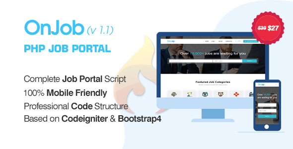 OnJob v1.1 - PHP Job Portal Application