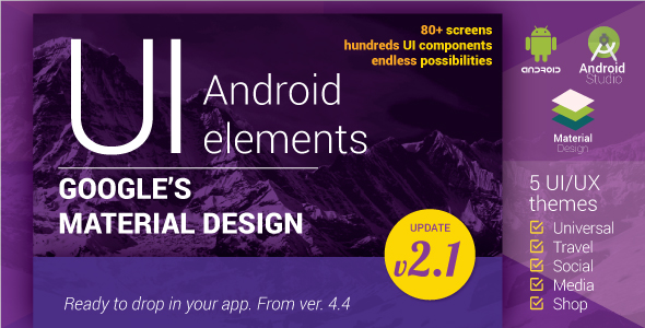 CodeCanyon - Material Design UI Android Template App v2.1
