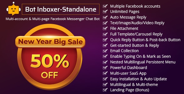 Bot Inboxer - Standalone v2.2 - Multi-account & Multi-page Facebook Messenger C