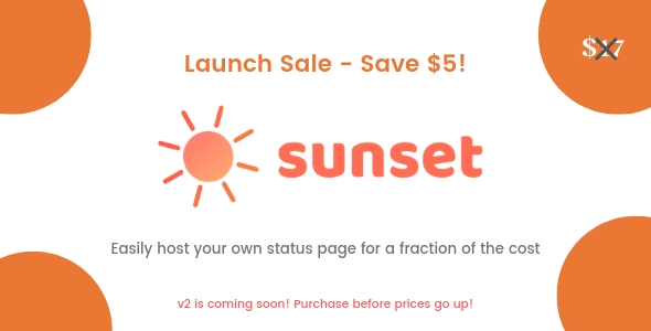 Sunset - Status page software