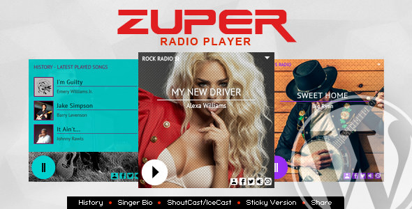 Zuper v1.4.7 - Shoutcast and Icecast Radio Player With History