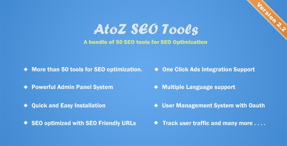 AtoZ SEO Tools v2.2 - Search Engine Optimization Tools