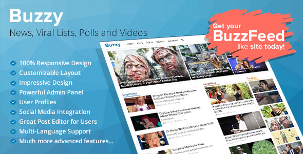 Buzzy v3.0.2 - News, Viral Lists, Polls and Videos
