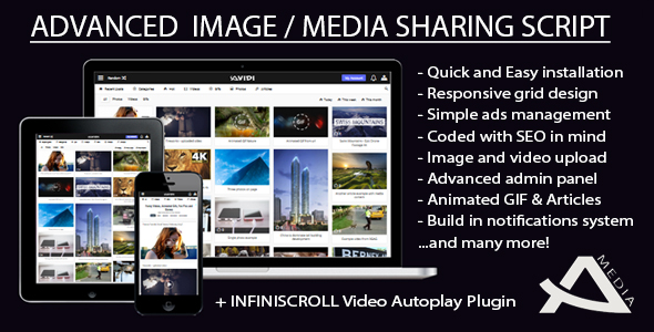 Avidi Media v2.0 - Ultimate Video, Music, Photo and Gif Sharing Script - nulled