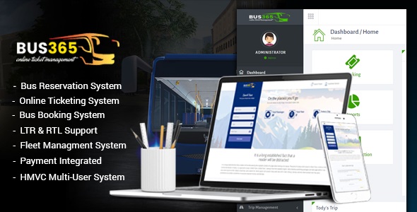 Bus365 v2.0 - Bus Reservation System with Website