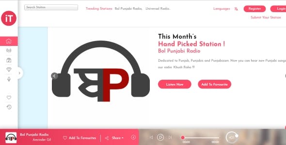 Radio Streaming php Script from - Rapidnull.com